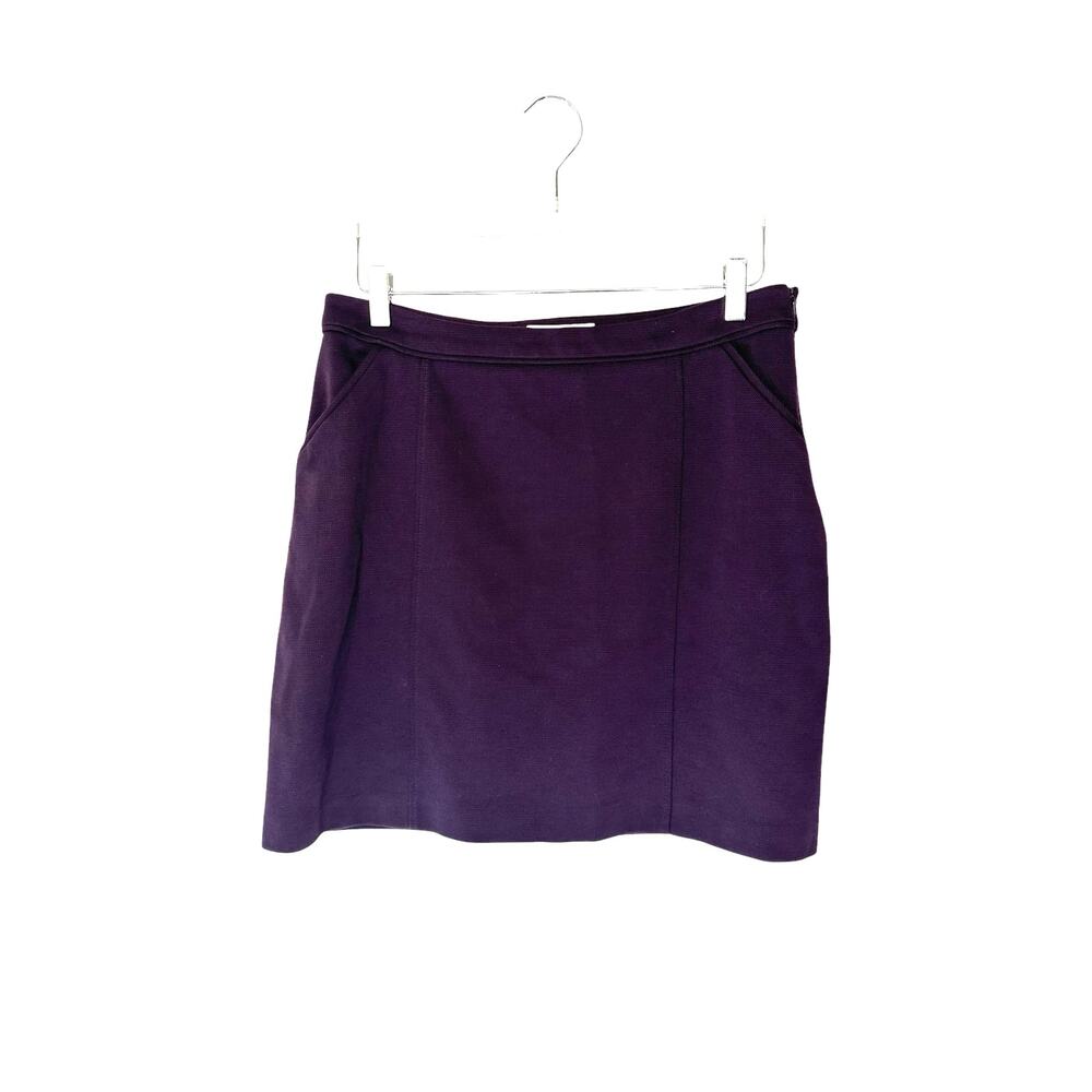 Boden Purple Classic Office Work Corporate Sixties Mini‎ Pencil Skirt Size 10